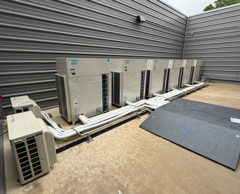 Row Of Hvac Units