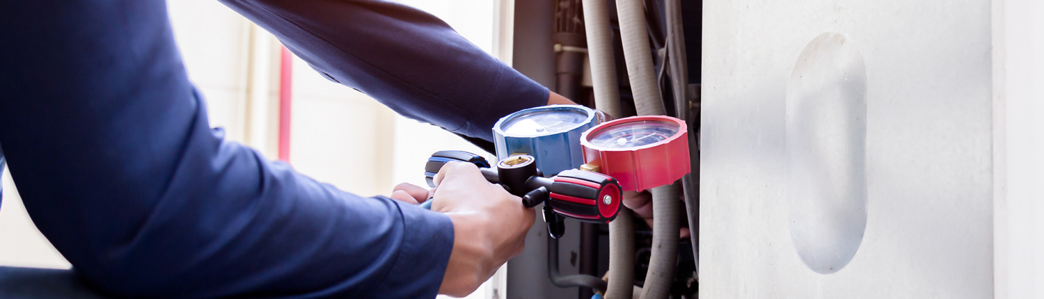 Worker Repairing Hvac